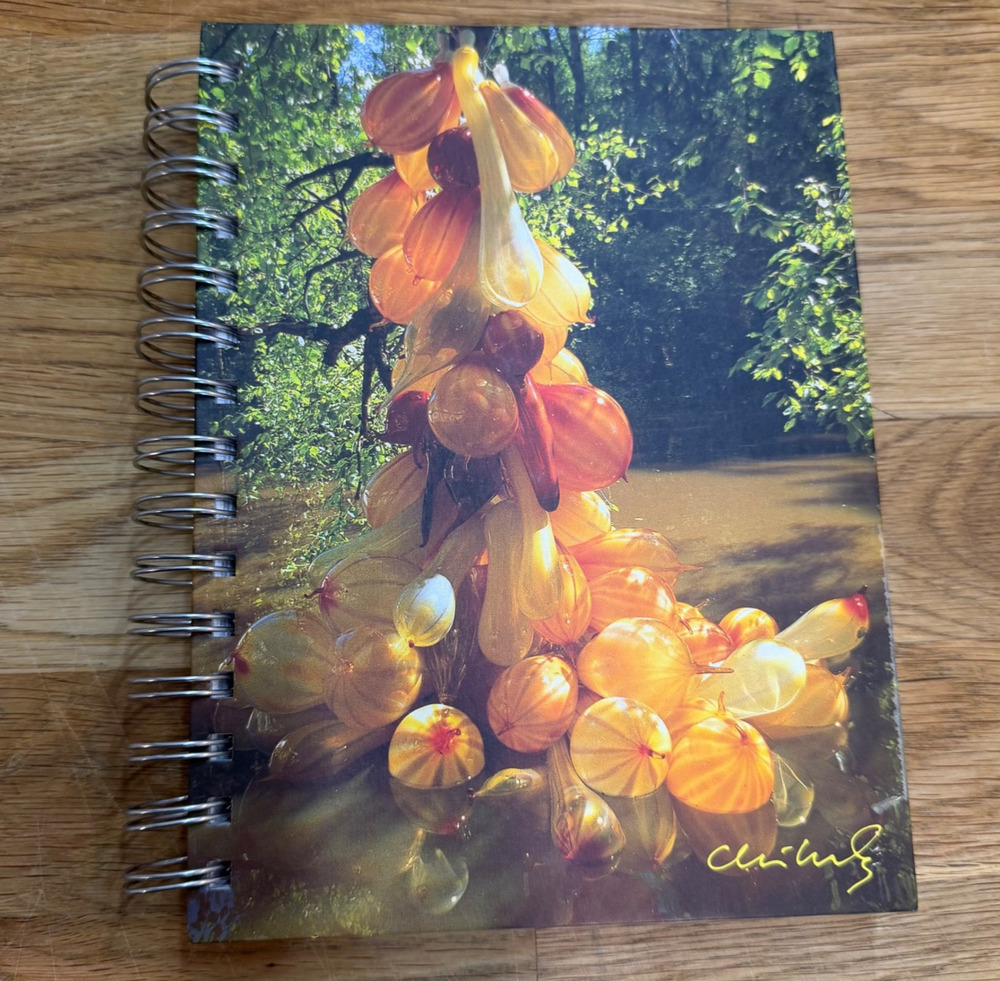 Chihuly Art Glass Journal Lined Paper Wire Bound Portland Press